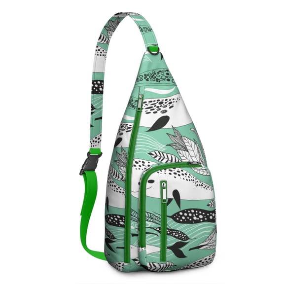 Nautical Great White Shark Backpack&nbsp;- Realistic Ocean Predator Pattern, Multi-Pocket Organization