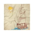 thumbnail image 1 of Nautical Head Scarf, Boat in Windy Sea Sun, Head Wrap, 3 Sizes, by Ambesonne, 1 of 2