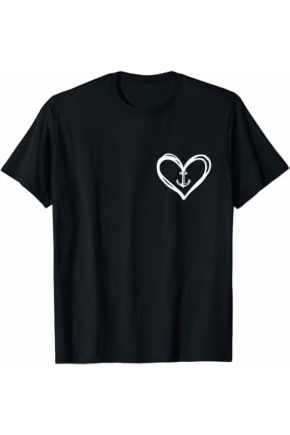 Nautical Heart Anchor T-Shirt