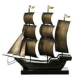 thumbnail image 1 of Nautical Home Decor Metal Sailboat Centerpiece Ship Decor Desktop Decoration, 1 of 9