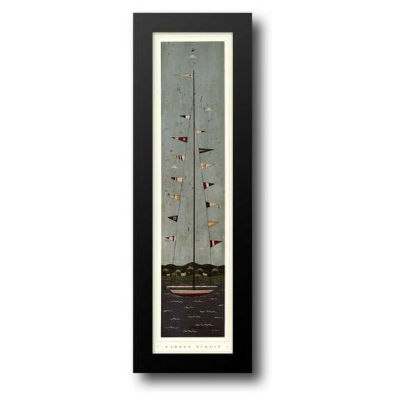 Nautical II 11x32 Framed Art Print by Kimble, Warren