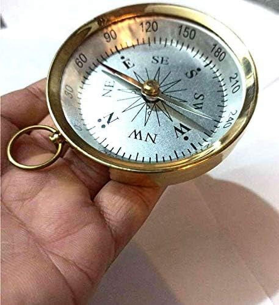 Nautical India Collectible Retro Style 3 Inch Compass Decorative Gift Best Camping Nautical Compass