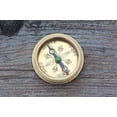 thumbnail image 1 of Nautical India Robert Frost 2.5" Poem Compass with Handmade Brown Leather Case, 1 of 6