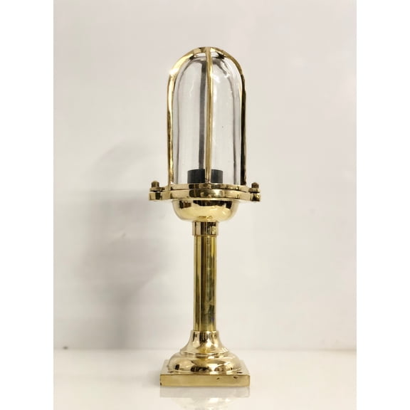 Nautical Industrial Solid Brass Handmade Bulkhead Lamp/Light Fixture