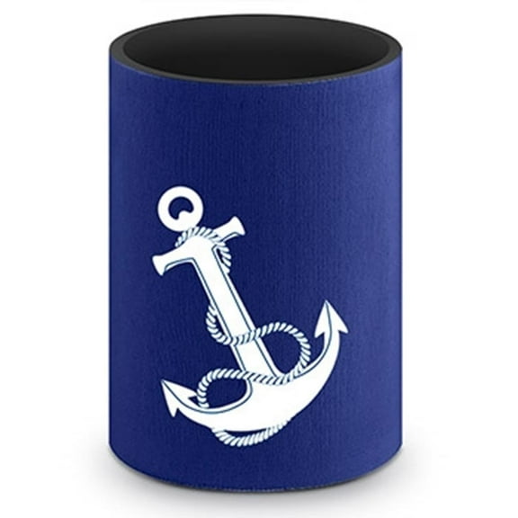 Nautical Inspired Ocean Blue Anchor Designed Neoprene Can Epicool