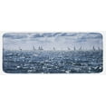 thumbnail image 1 of Nautical Kitchen Mat, Group of Sailing Boats in the Sea Competition Game Racing Sports Mediterranean Landscape, Plush Decorative Kitchen Mat with Non Slip Backing, 47" X 19", Blue, by Ambesonne, 1 of 1