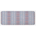 thumbnail image 1 of Nautical Kitchen Mat, Marine Pattern with Stripes Anchors Rope Sailor Navy Design, Plush Decorative Kitchen Mat with Non Slip Backing, 47" X 19", Night Blue Orange, by Ambesonne, 1 of 1