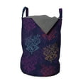 thumbnail image 1 of Nautical Laundry Bag, Colorful Pattern of Seaweeds Abstract Design Marine Love Illustration, Hamper Basket with Handles Drawstring Closure for Laundromats, 13" x 19", Multicolor, by Ambesonne, 1 of 4