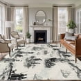 thumbnail image 1 of Nautical Lighthouse Area Rugs 6'x9', Washable Small Throw Rugs for Kitchen Dining room, Farmhouse Retro Ocean Ship Map Indoor Outdoor Rug Non-Slip Low Pile Carpet Runner Reversible Floor Mats, 1 of 8