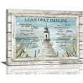 thumbnail image 1 of Nautical Lighthouse Wall Art Christian Cross Wall Decor I Can Only Imagine Quotes Picture Canvas Prints Motivational Framed Artwork for Home Living Room Bedroom Bathroom16"x12", 1 of 6