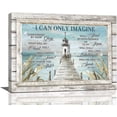 thumbnail image 1 of Nautical Lighthouse Wall Art Scripture Christian Cross Wall Decor I Can Only Imagine Quotes Picture Canvas Prints Motivational Framed Artwork for Home Living Room Bedroom Bathroom16 x12, 1 of 6