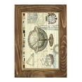thumbnail image 1 of Nautical Map II -Framed Print w/glass-Walnut, 1 of 8
