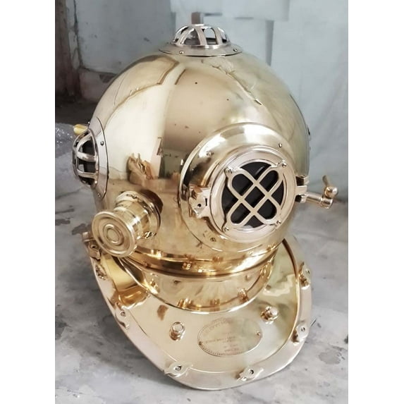 Nautical Marine Divers Diving Helmet Deep See Scuba Diving Desk Helmet