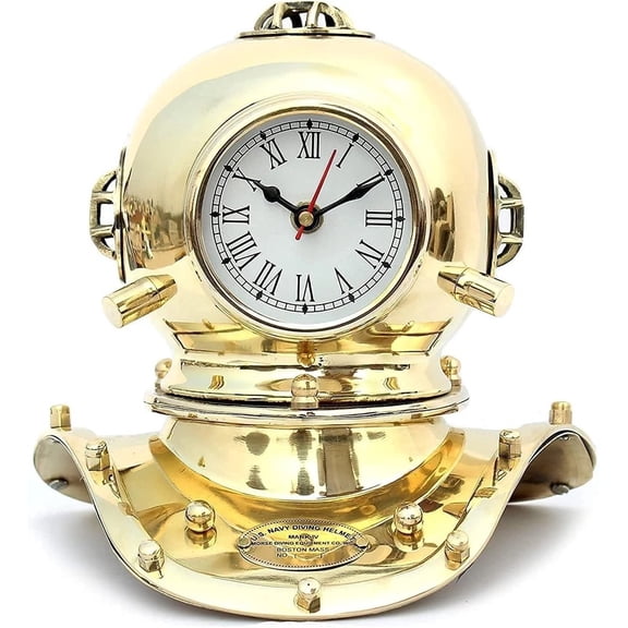 Nautical Marine Diving Helmet Clock