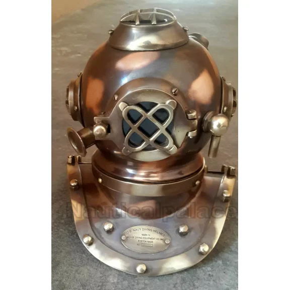 Nautical Marine Diving helmet Scuba US Navy V Mark Mini Divers Helmet Vintage Antique Maritime Deep Sea Divers helmet
