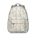 thumbnail image 1 of Nautical Marine Student Backpack Durable Waterproof Composite Oxford Cloth with Seashell, Coral, and Tropical Fish Print, Comfortable Adjustable Straps, Perfect for School and Beach, 1 of 6
