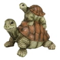 thumbnail image 1 of Nautical Marine Turtle Tortoise Mother Piggybacking Hatchling Family Figurine, 1 of 9