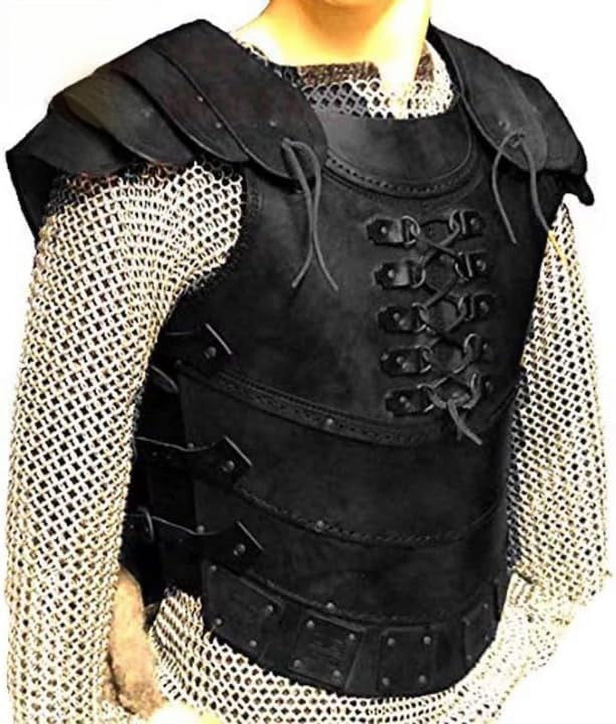 Nautical-Mart The Medieval Knights Genuine Leather Vest Armor LARP ...