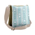 thumbnail image 1 of Nautical Messenger Bag, Sea Animals and Shells, Unisex Cross-body, by Ambesonne, 1 of 2