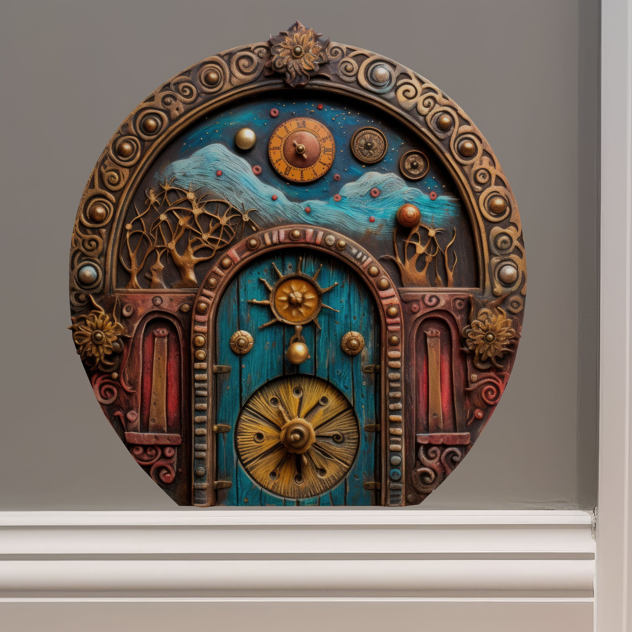 Nautical Night Time Fairy Door - Fairy Door 3D Wall Sticker - Walmart.com