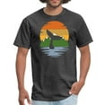 thumbnail image 1 of Nautical Ocean Humpback Whale Sunset Unisex Classic T-Shirt, 1 of 4
