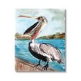 thumbnail image 1 of Nautical Pelican Bird Beak Animals & Insects Painting Gallery Wrapped Canvas Print Wall Art, 1 of 7