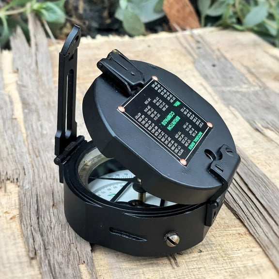 Nautical Rose London Compass Marine Collectible Pocket Compass With leather Case