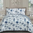 thumbnail image 1 of Nautical Sea Shells Quilt - Reversible Bedspread Set, 1 of 3