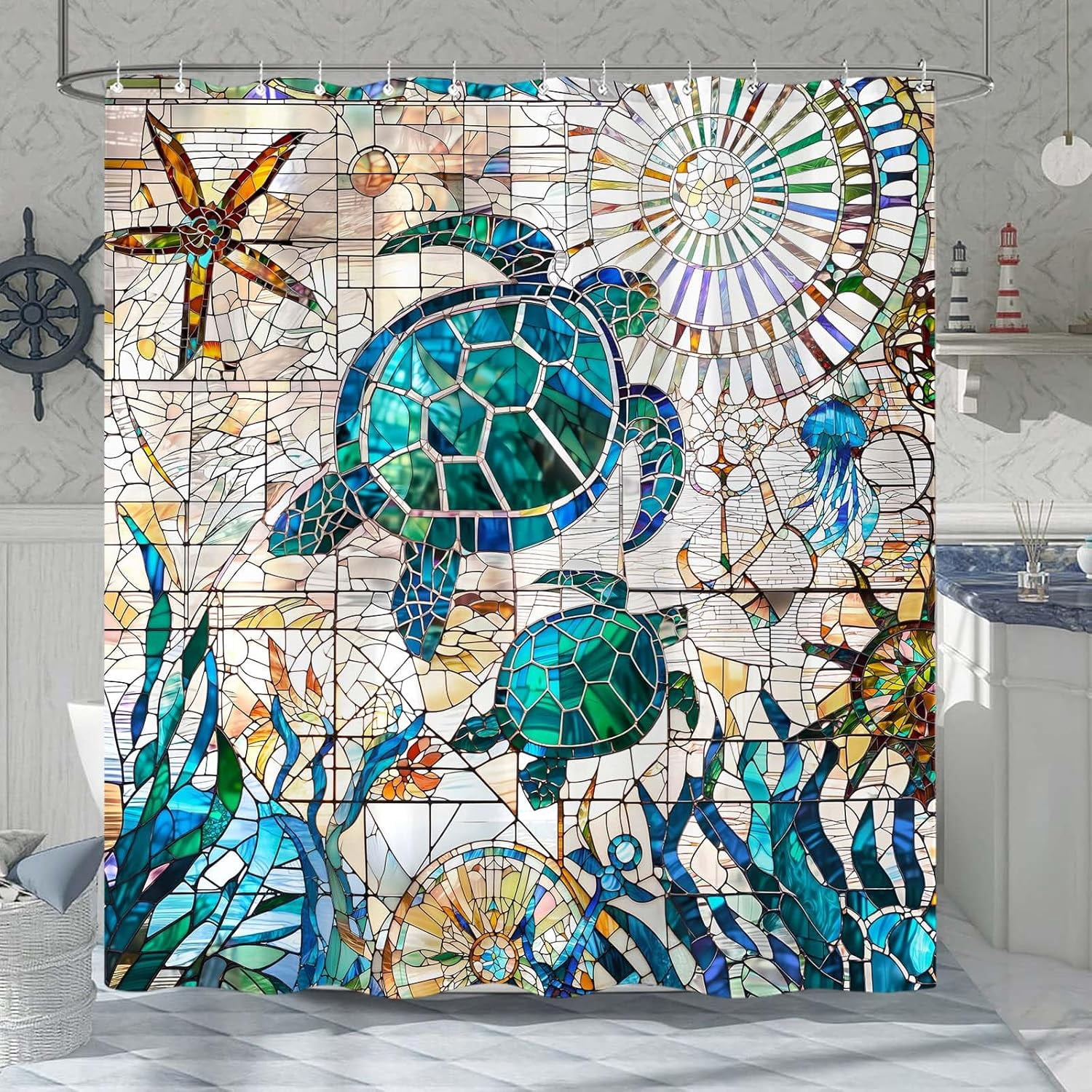 Shower Curtain- Tranquil Tides main image 0