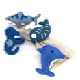 thumbnail image 1 of Nautical Shark, Whale & Seahorse Felt Napkin Rings, Set of 4, 1 of 9