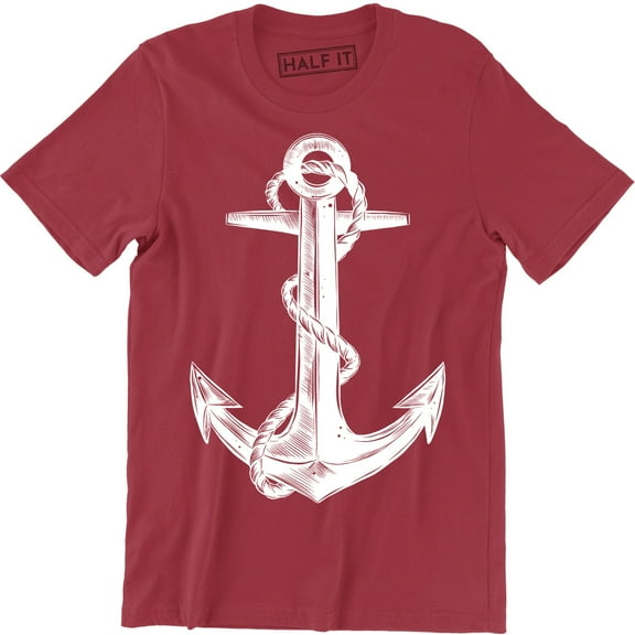 Nautical Ship Anchor Sailor Diver Sailing Boat Outdoors Water Men's Tee Shirt