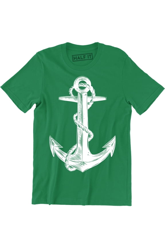 Nautical Ship Anchor Sailor Diver Sailing Boat Outdoors Water Men's Tee Shirt