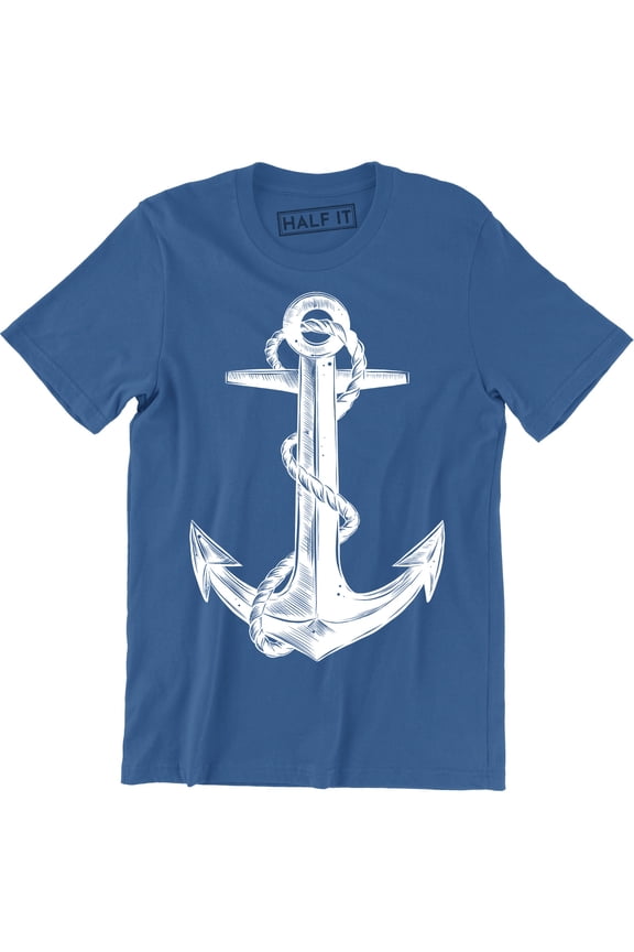 Nautical Ship Anchor Sailor Diver Sailing Boat Outdoors Water Men's Tee Shirt