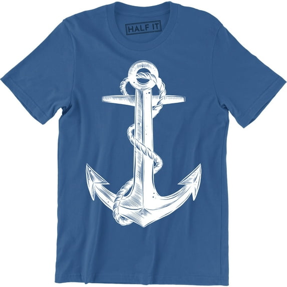 Nautical Ship Anchor Sailor Diver Sailing Boat Outdoors Water Men's Tee Shirt