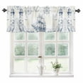 thumbnail image 1 of Nautical Ship Lighthouse Kitchen Valances for Windows 42x12 Inch Kitchen Curtains Valances Rod Pocket Ocean Anchor Rudder Lines Art Bathroom Window Valances for Window Treatment Decor, 1 of 6