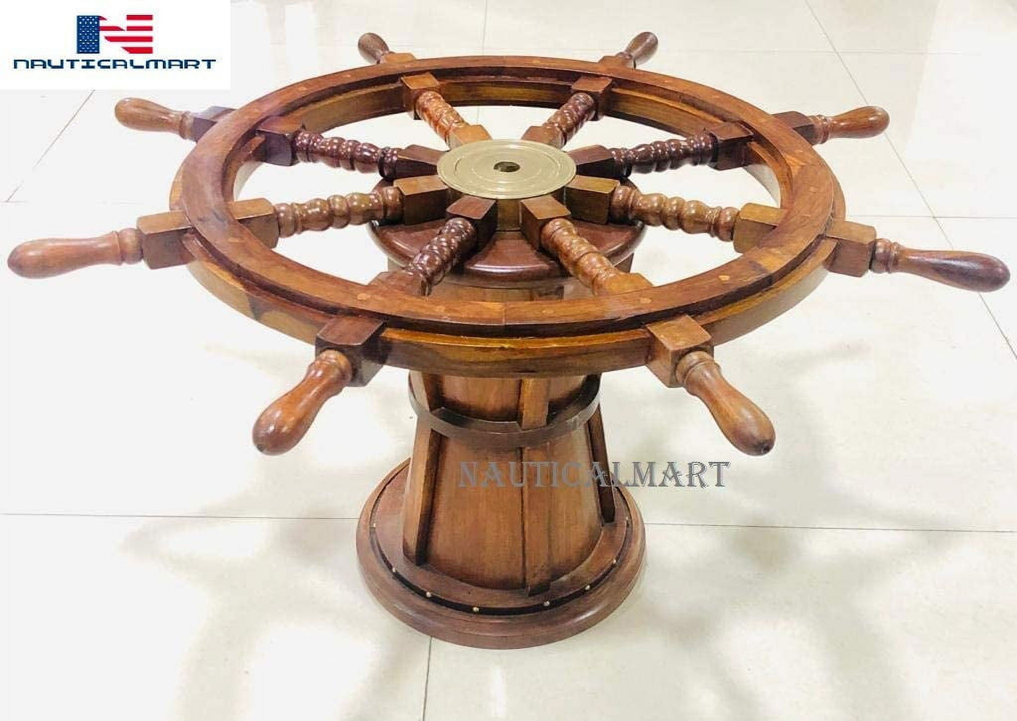 Nautical Ships Wheel Coffee Table (36'')