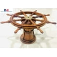 thumbnail image 1 of Nautical Ship Wheel Coffee Table (36''), 1 of 3