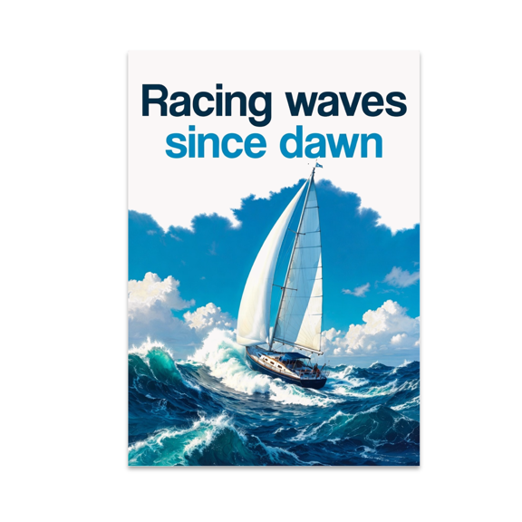 Nautical Sports Wall Decor - Sailing Enthusiast - 13x19 Poster Print