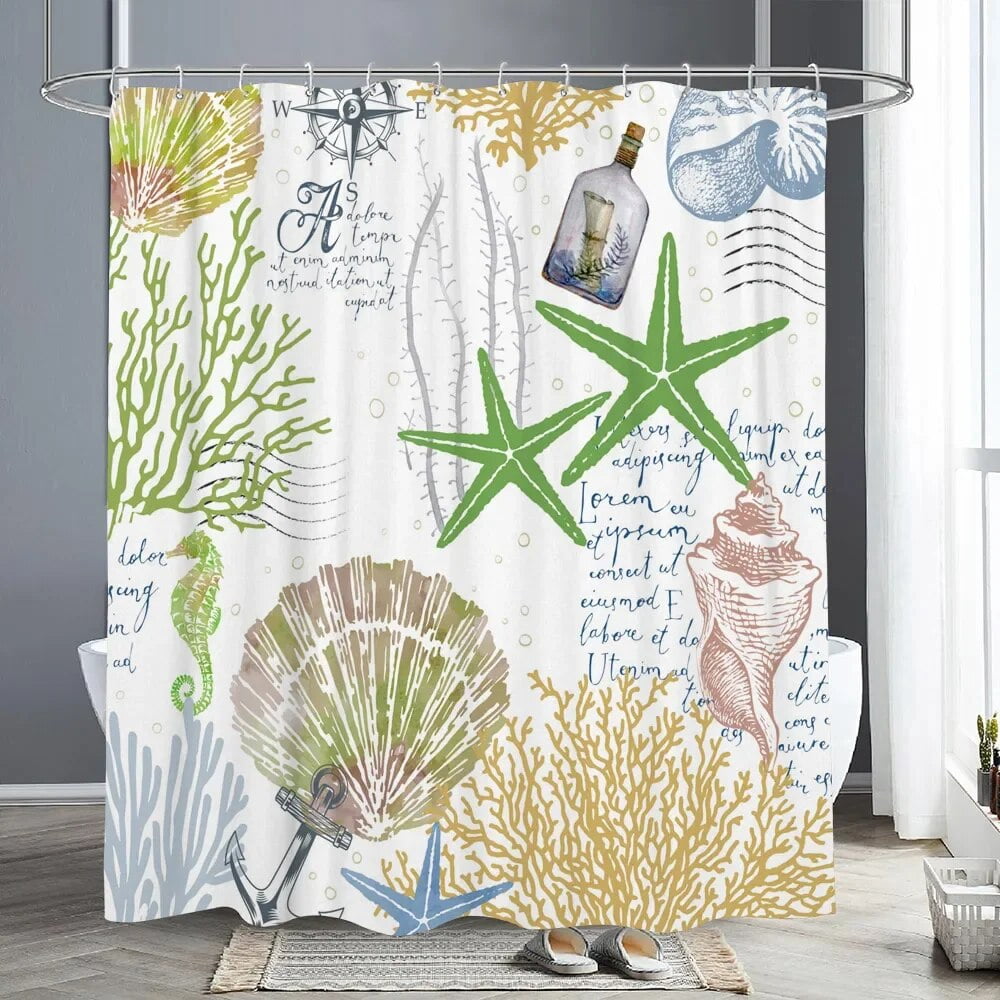 Ocean Themed Shower Curtains Ocean Themed Shower Curtains
