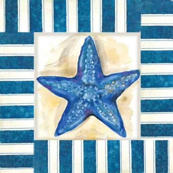 Nautical Starfish Canvas Art - Margaret Ferry (24 x 24)