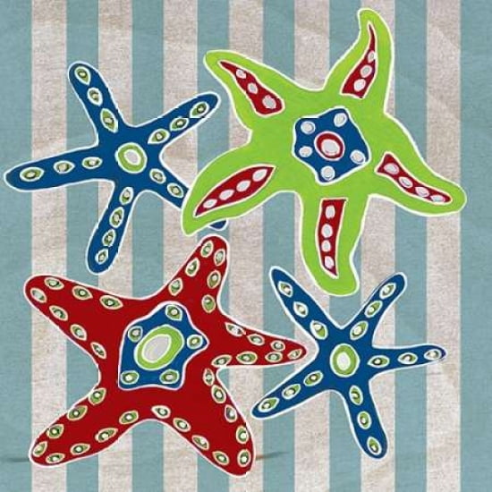Nautical Starfish Canvas Art - Shanni Welsh (24 x 24)