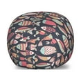 thumbnail image 1 of Nautical Storage Toy Bag Chair, Abstract Design Ornamental Fish Pattern Doodle Style Print, Stuffed Animal Organizer Washable Bag, Small Size, Multicolor, by Ambesonne, 1 of 3