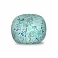 thumbnail image 1 of Nautical Storage Toy Bag Chair, Oceanic Sea Animals Organisms Plantations Seaweed Fish Octopus, Stuffed Animal Organizer Washable Bag, Small Size, Pale Petrol Blue and Seafoam, by Ambesonne, 1 of 3