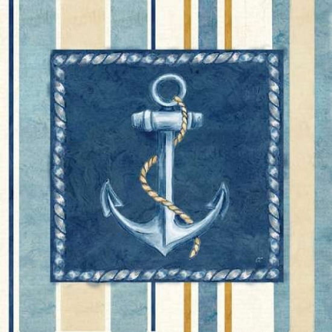 Nautical Stripe III Canvas Art - Cynthia Coulter (24 x 24)