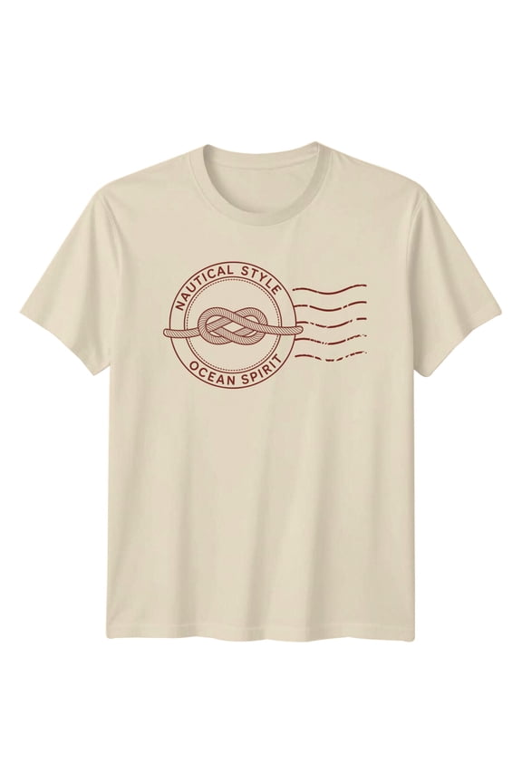 Nautical Style Ocean Spirit Knot Unisex Graphic Tee Mens Tee Womens T-Shirt