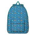 thumbnail image 1 of Nautical Summer Backpack with Ocean Creatures & Tropical Fish Print, Waterproof Lightweight Daypack for Students, Beach Lovers, and Everyday Use, 1 of 5