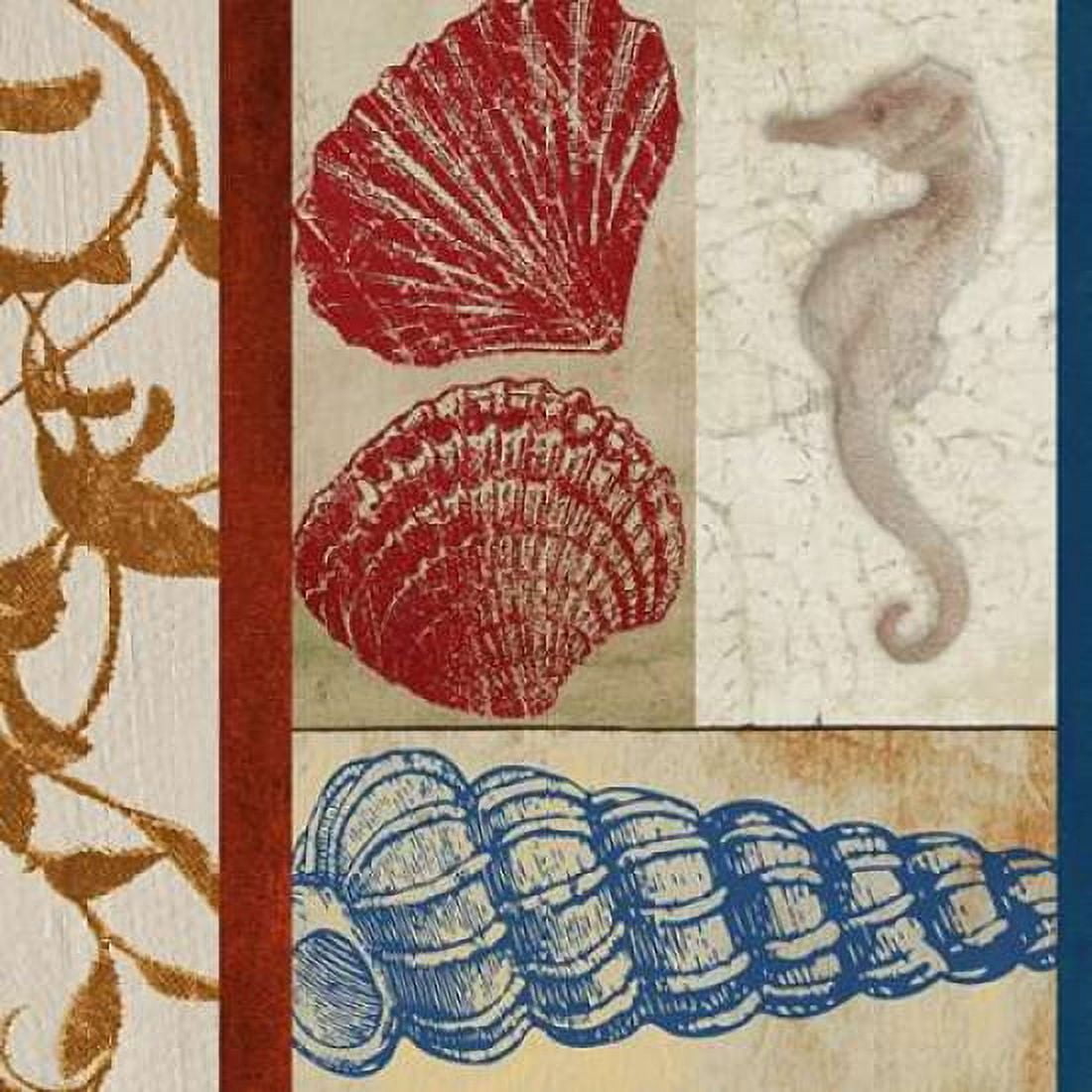 Nautical Surroundings Squares II Canvas Art - Elizabeth Medley (24 x 24)