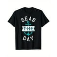 thumbnail image 1 of Nautical T-Shirt Graphic Tee Top Cotton Short Sleeve Casual Shirt Summer Comfort fit Black S-5XL, 1 of 5