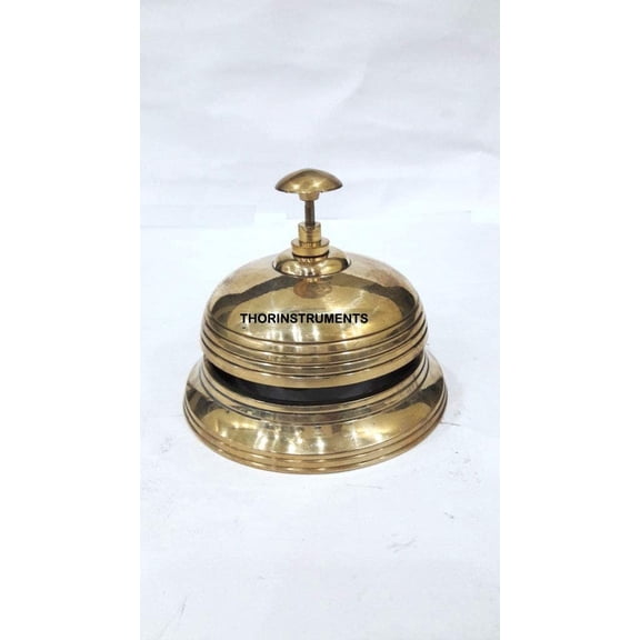 Nautical Table Bell Solid Brass Hotel Decor Office Motel Service Bell