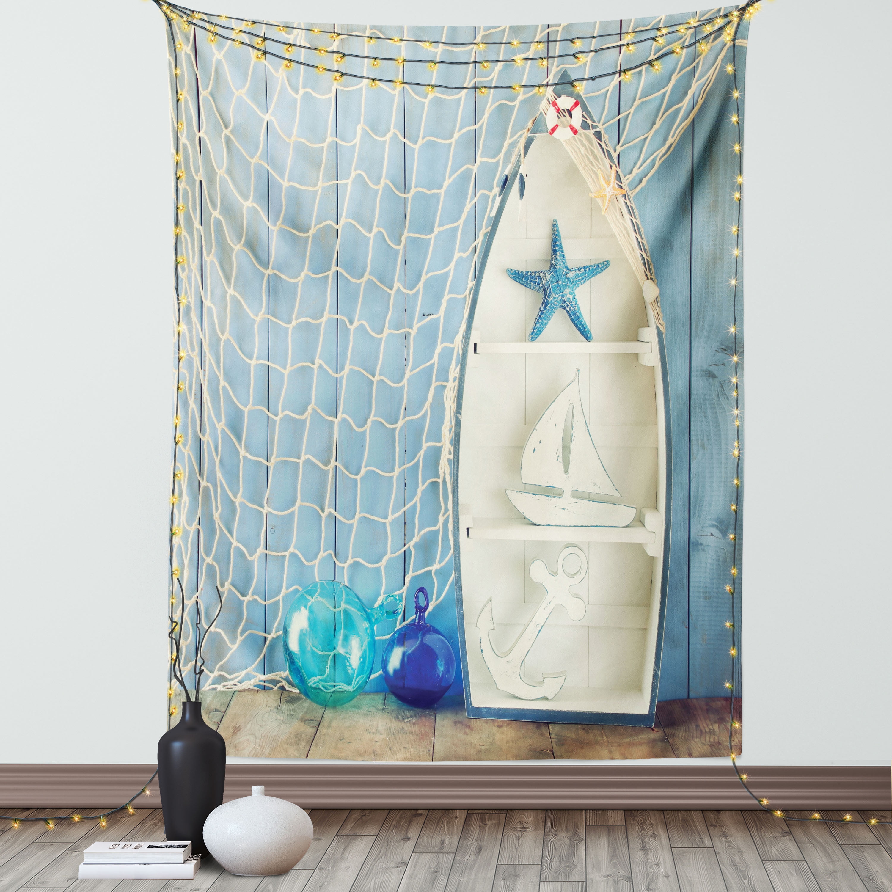 3D Lake Boat 5353 Steve Read Tapestry Hanging Cloth Hang